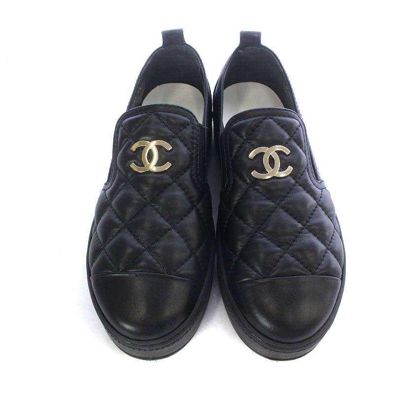 CHANEL キルティングレザーシューズ シャネル CHANEL G39180 マトラッセ ココマーク シューズ