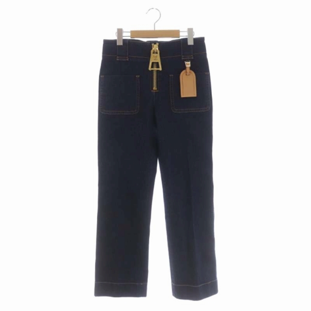 濃紺ストレートパンツルイヴィトン