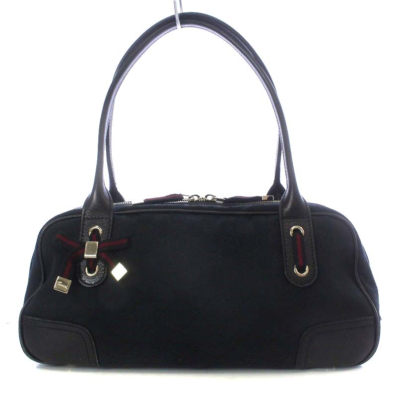 グッチ GUCCI プリンシー GGキャンバス シェリーライン ボストンバッグ 
