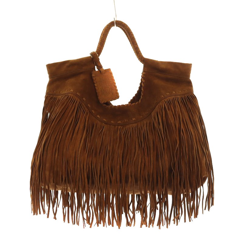 ラルフローレン RALPH LAUREN トートバッグ ハンドバッグ フリンジ  