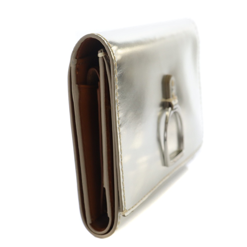 ラルフローレン RALPH LAUREN 三つ折り財布 ウォレット シルバー /YB