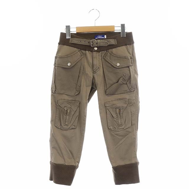 新品 バーバリーブルーレーベル クロップド パンツ （バーバリーブルー  