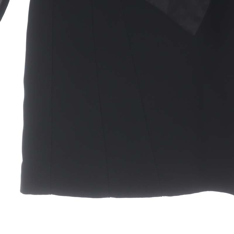 ミュウミュウ miumiu リボン ミニスカート 台形 40 黒 ブラック /AA