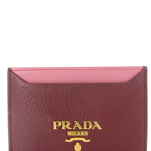 PRADA レッド 名刺入れ プラダ PRADA カードケース 名刺入れ PR-1MC122S TRIAN-FUO