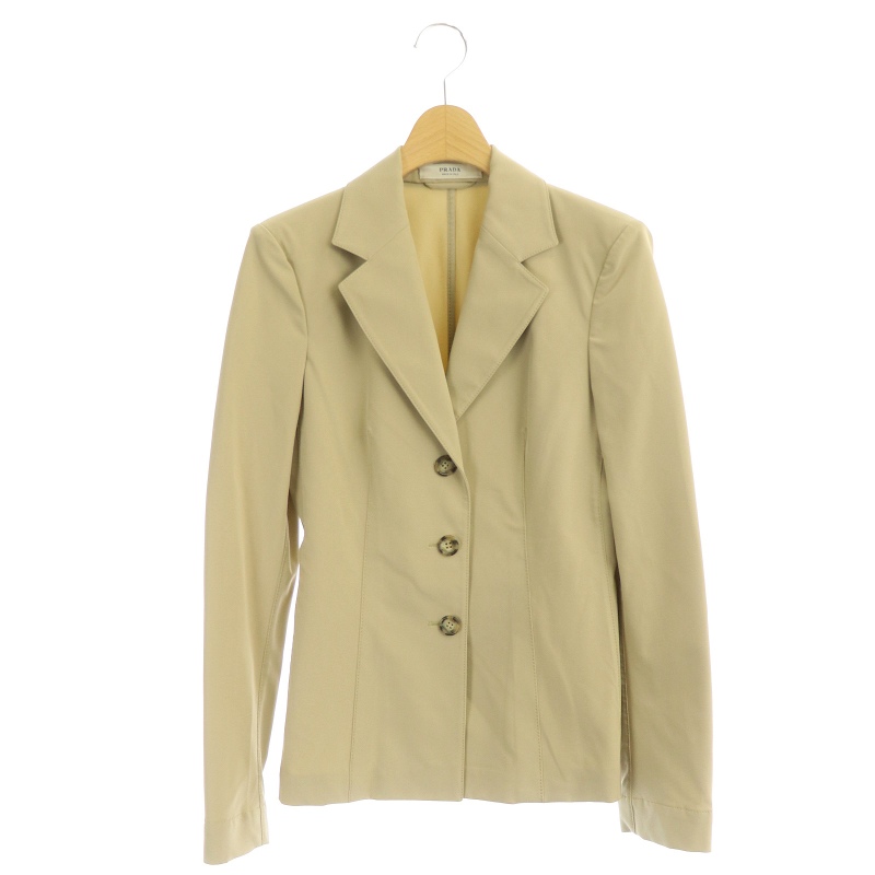 プラダ PRADA テーラードジャケット シングル 3B ストレッチ 38 