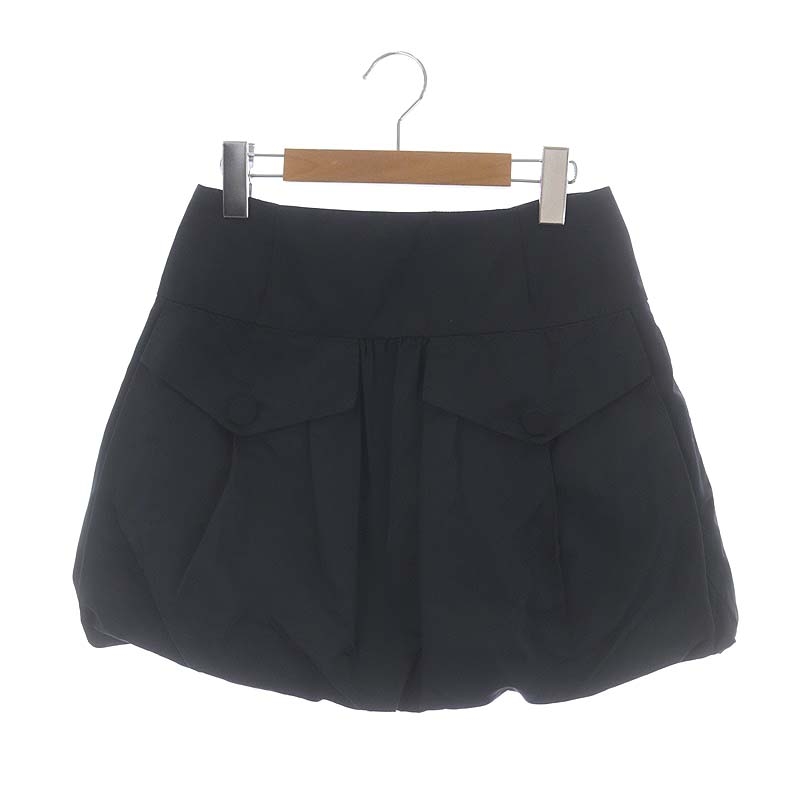 ルイヴィトン LOUIS VUITTON バルーンスカート ミニ タック シルク混 