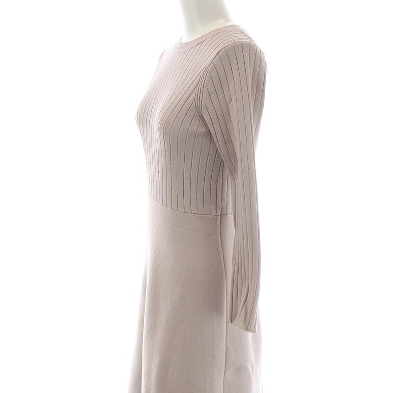 アニュアンス anuans ダブルフェイスニットワンピース （WHITE）