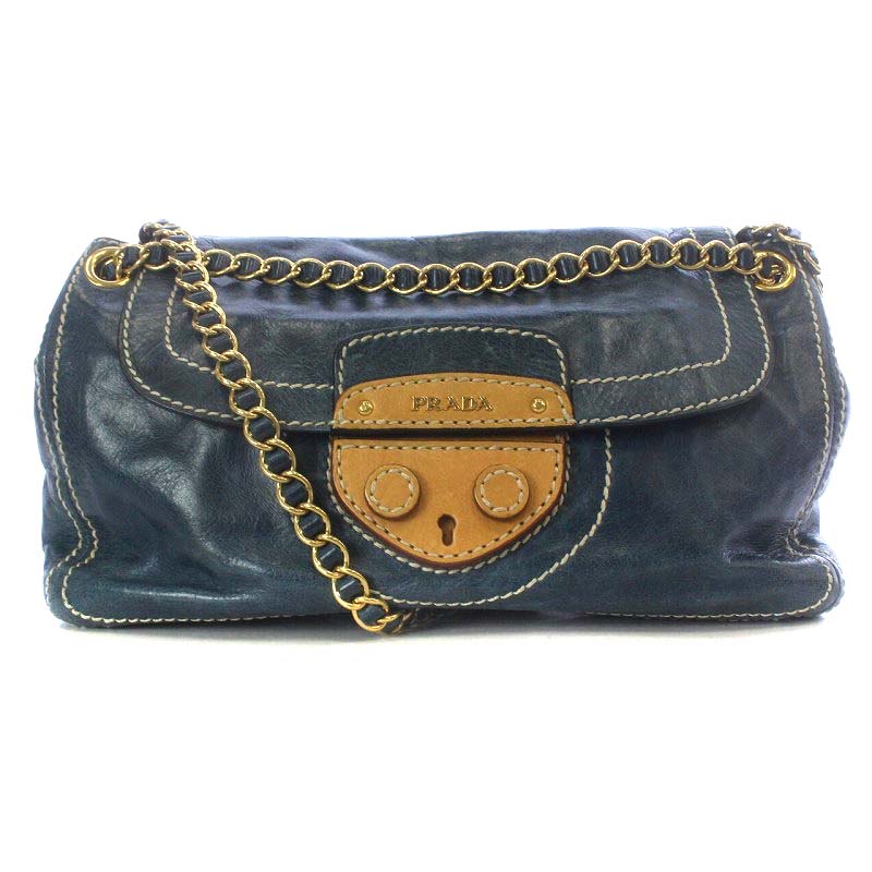 プラダ PRADA VITELLO SHINE チェーンショルダーバッグ ワンショルダー 