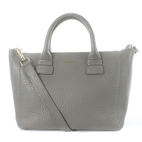 極美品】FURLAフルラ カプリッチョS ハンドバッグ 2way ネイビー 紺 うくっ 