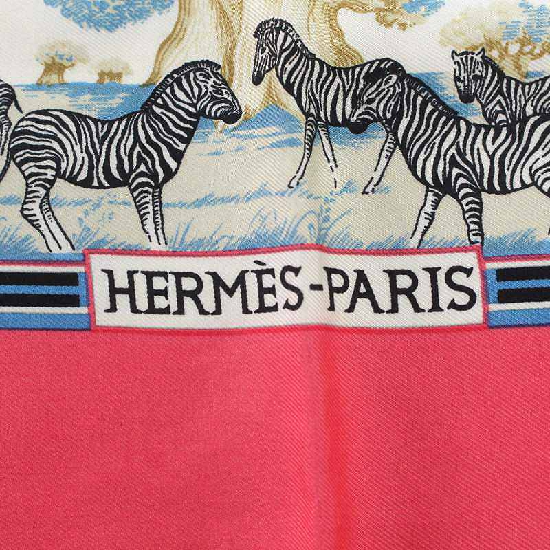 エルメス HERMES TROPIOUES カレ90 スカーフ シルク 絹 マルチカラー