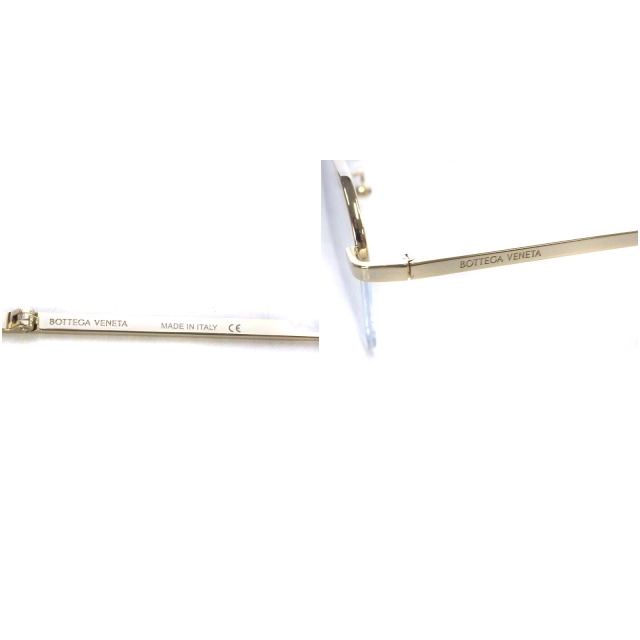 ボッテガヴェネタ BOTTEGA VENETA 眼鏡 メガネ ハーフリム クラウン  