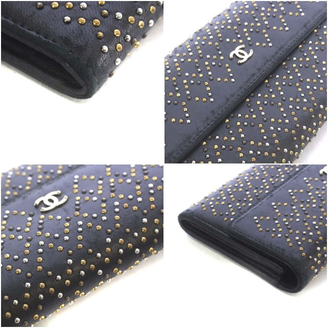 ★レア★新品同様 シャネル CHANEL 長財布 スタッズ スタッズ CHANEL(シャネル) 財布・小物(レディース) - 海外通販