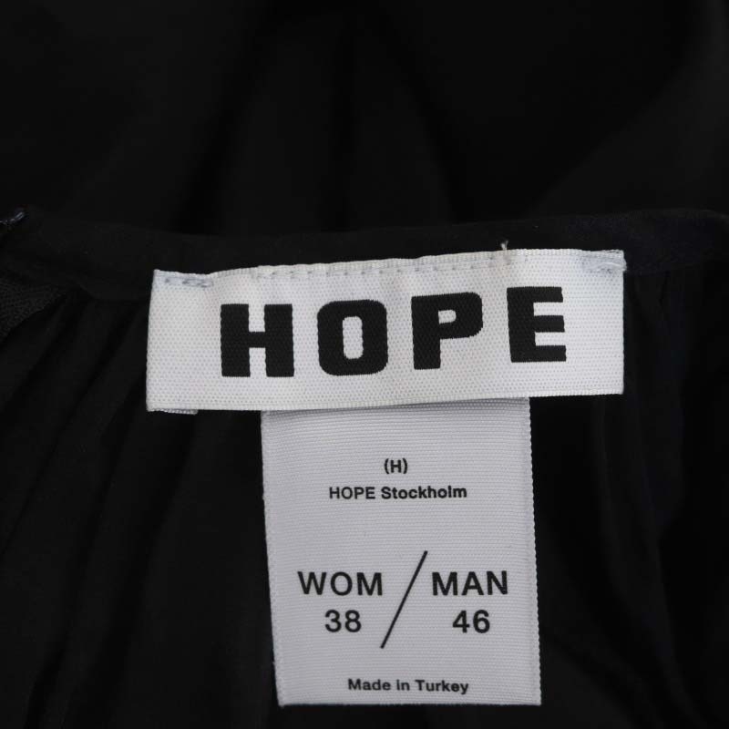 ホープ HOPE APSTUDIO取扱い ギャザーブラウス 長袖 プルオーバー 38 黒 ブラック /DO ■OS レディース other - ホープ APSTUDIO取扱い ギャザーブラウス 長袖 プル