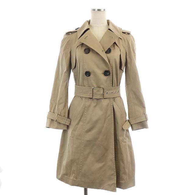 未使用品 ミュウミュウ miumiu バックプリーツ トレンチコート  