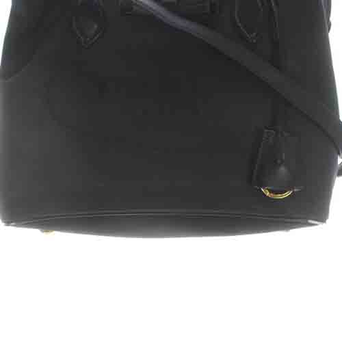 プラダバッグ 黒 キャンバスリボン ロゴジャガード2way ショルダー