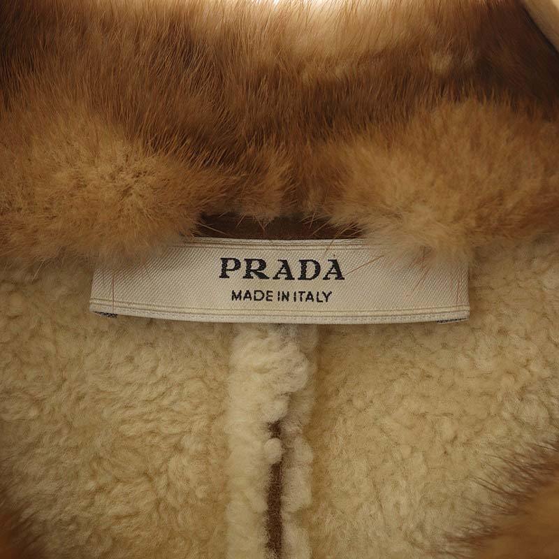 PRADA プラダ　ミンク襟　コート 1000060323_01.jpg