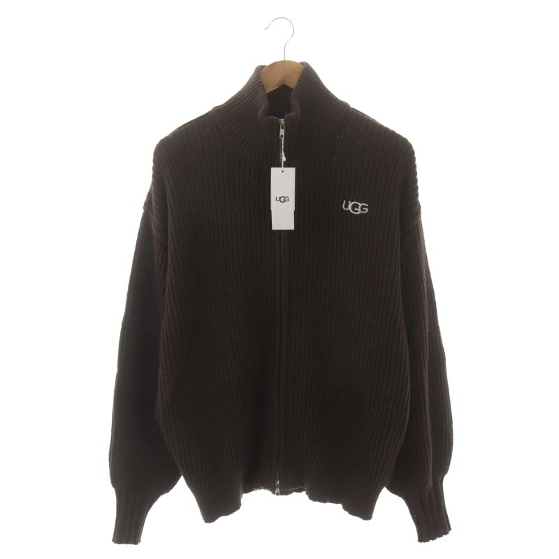 未使用品 アグ UGG 22AW ジップアップニットブルゾン ジャケット ロゴ 
