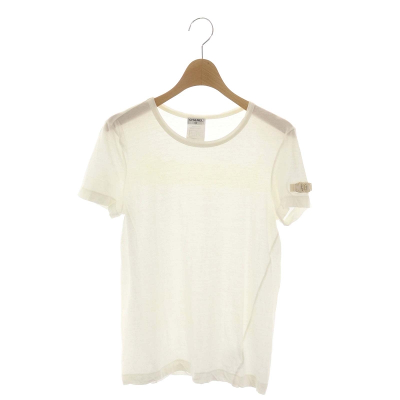 シャネル CHANEL ココマーク モチーフリボン Tシャツ カットソー 半袖 