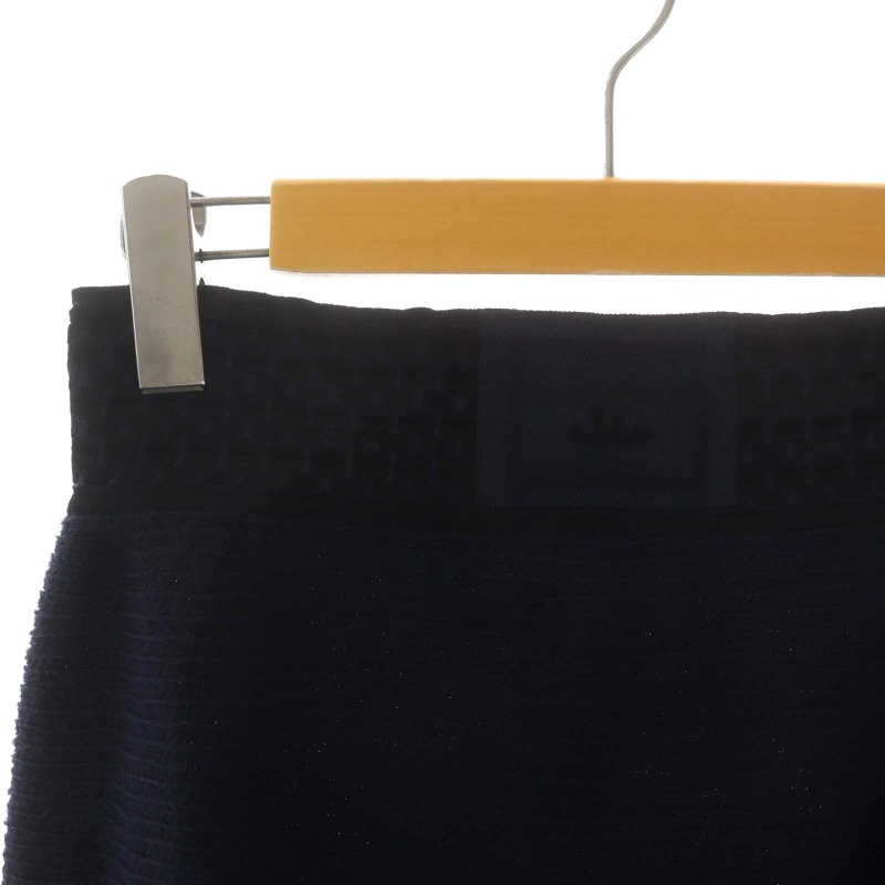 シャネル CHANEL 14S ウエストココマーク ニットスカート ミニ フレア 