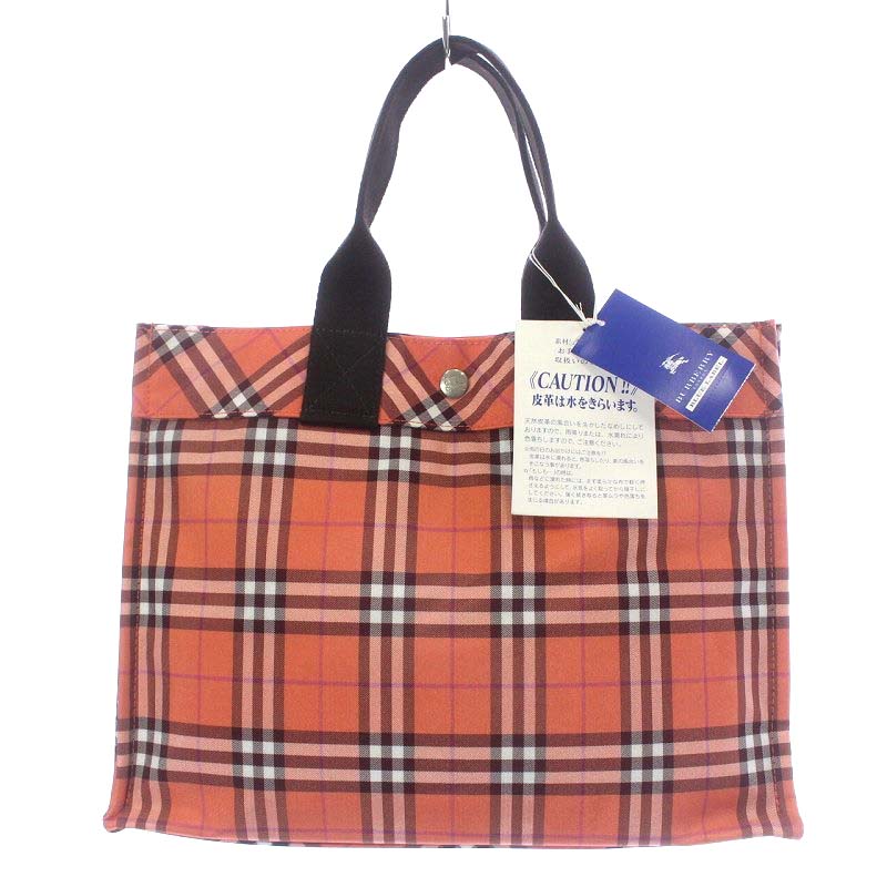未使用品 バーバリーブルーレーベル BURBERRY BLUE LABEL トートバッグ  