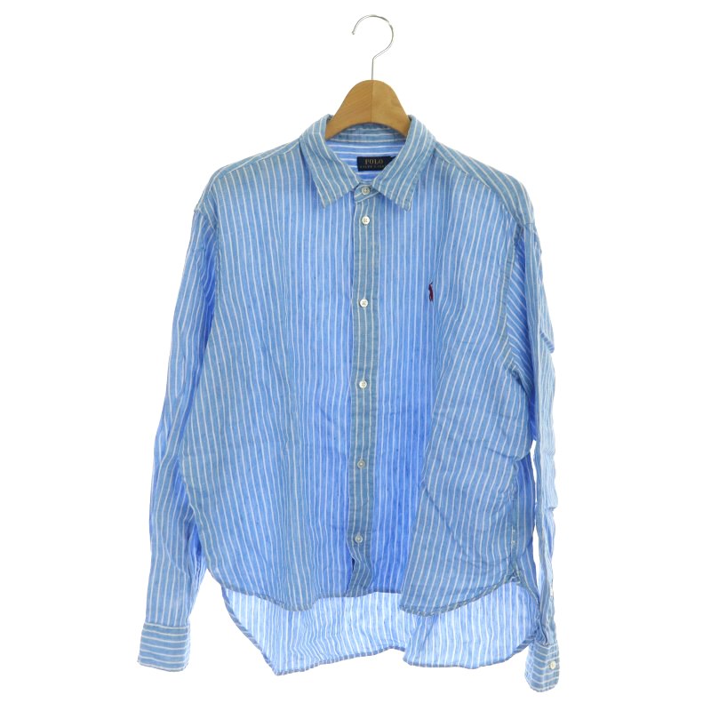 ポロ ラルフローレン POLO RALPH LAUREN リネンシャツ ストライプ 長袖 