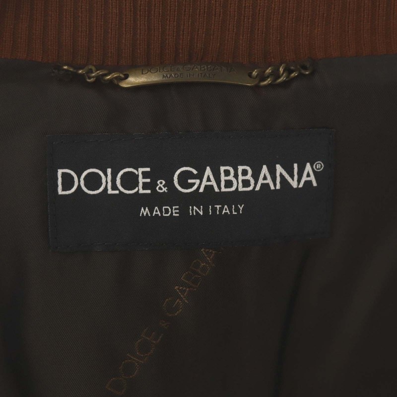ドルチェ&ガッバーナ ドルガバ DOLCE&GABBANA スエード ジップアップ 