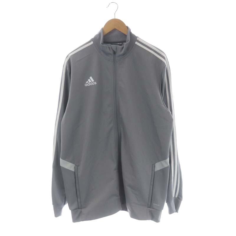 アディダス adidas 3ラインジャケット ジップアップ ロゴプリント 薄手 