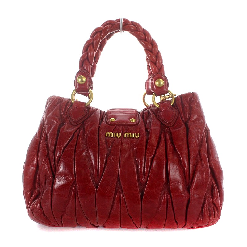 ミュウミュウ miumiu マテラッセ トートバッグ ショルダーバッグ 2way  