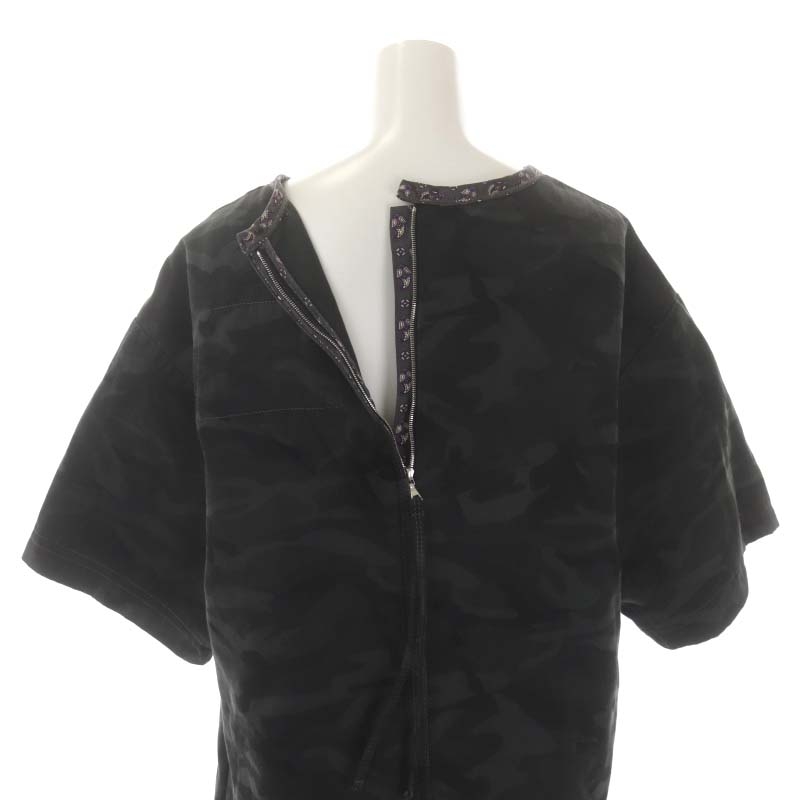 Marc Jacobs 半袖ミニワンピース XS/TP ブラックマルチ Marc Jacobs 半袖ミニワンピース XS/TP ブラックマルチ マーク