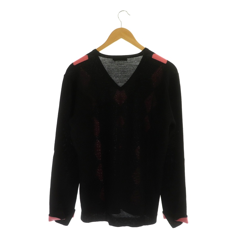 バーバリーブラックレーベルVネックニット セーターBurberry