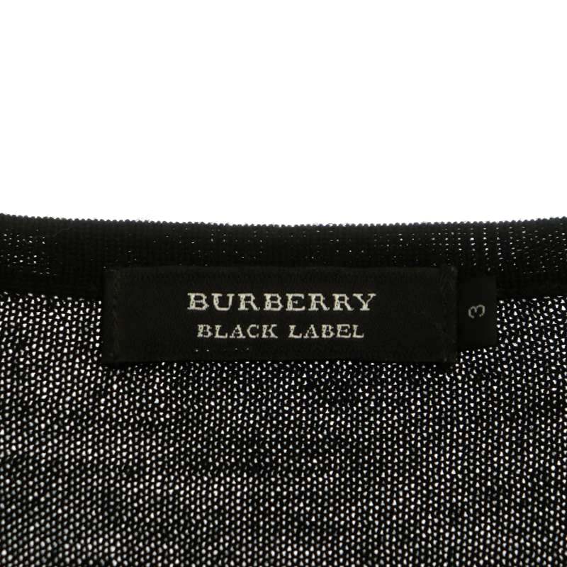 バーバリーブラックレーベル BURBERRY BLACK LABEL アーガイルVネック