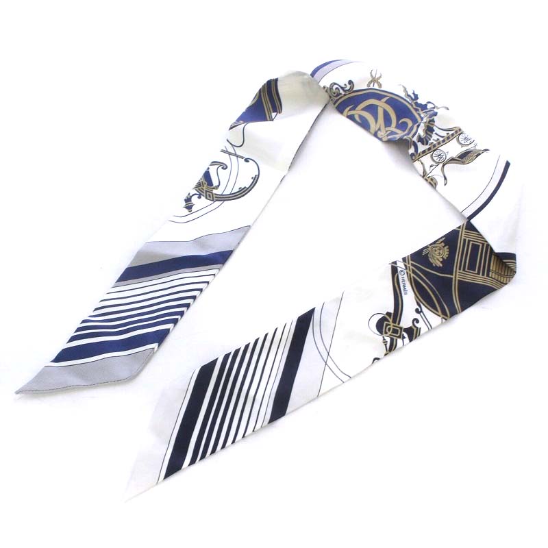 エルメス HERMES ツイリー スカーフ Twilly エクスリブリス EX