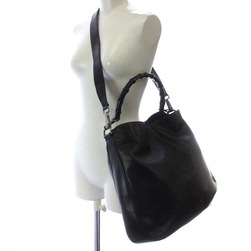 グッチ GUCCI 001 1577 バンブー ハンドバッグ ワンハンドル