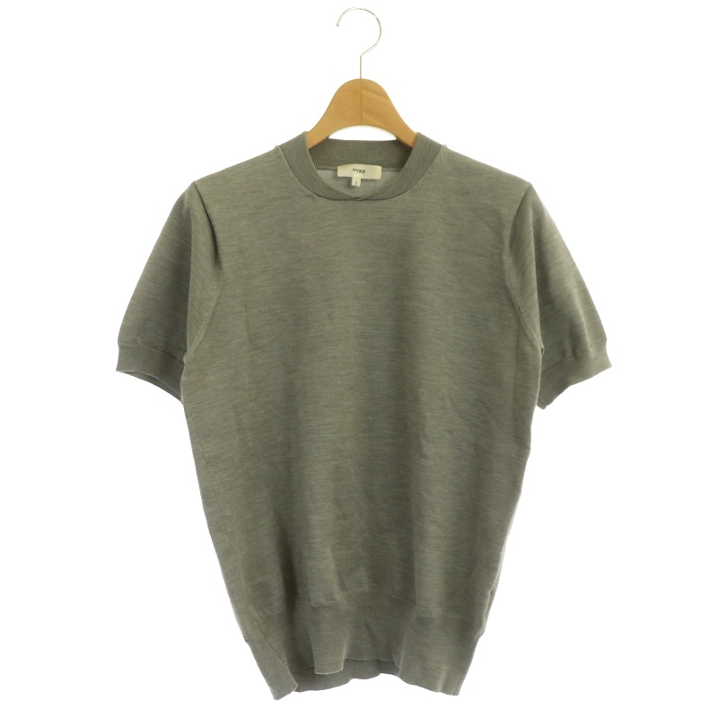 ハイク HYKE シルクコットンハイゲージニットトップス セーター サマー 