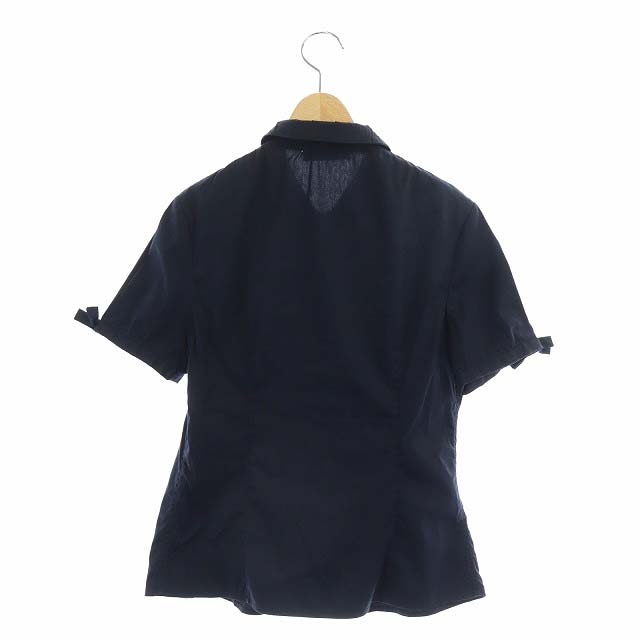 プラダ PRADA コットンリボンスリーブ シャツ 半袖 ストレッチ プラダ PRADA コットンリボンスリーブ シャツ 半袖 ストレッチ