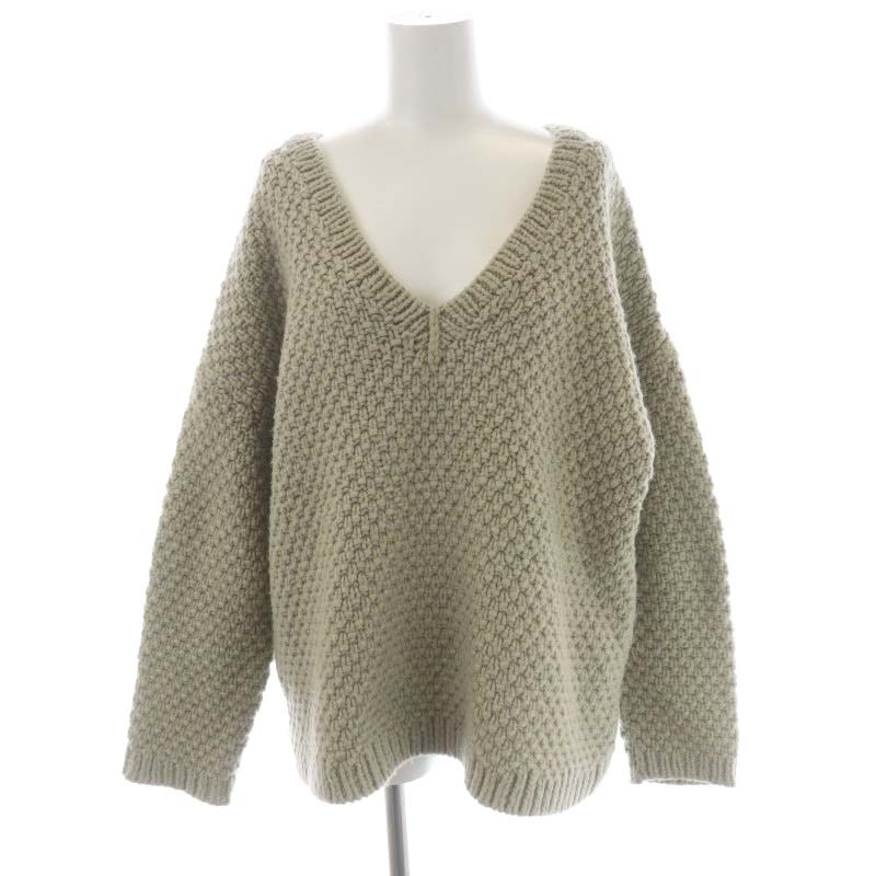 リムアーク rim.ark Vneck relax knit tops ニット セーター Vネック  