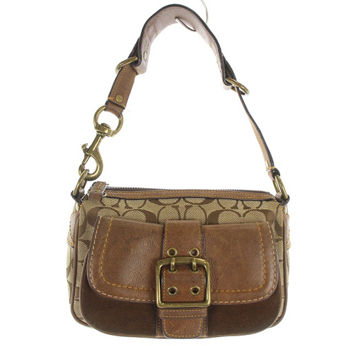 コーチ COACH シグネチャー ベルテッド ハンドバッグ ワンショルダー 