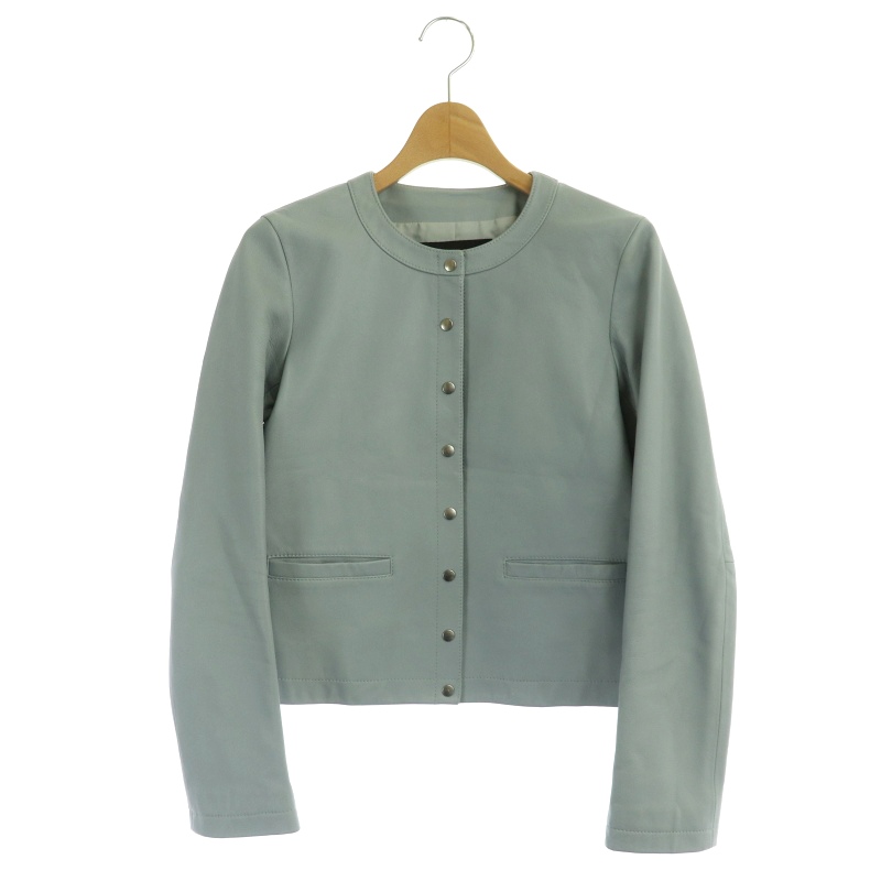 アルアバイル allureville ドットスナップレザーカーディガン ノー 