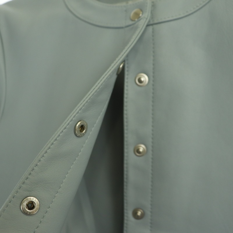 アルアバイル allureville ドットスナップレザーカーディガン ノー 