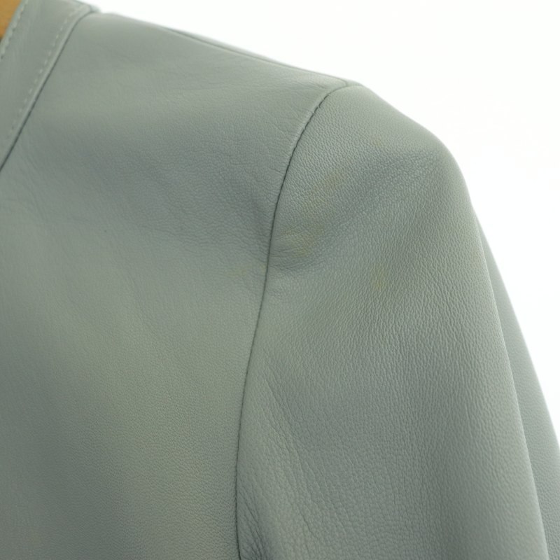 アルアバイル allureville ドットスナップレザーカーディガン ノー 