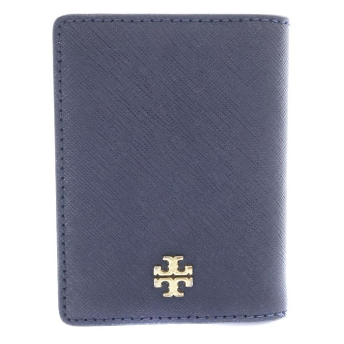 トリーバーチ TORY BURCH パスケース 定期入れ カードケース レザー 紺 