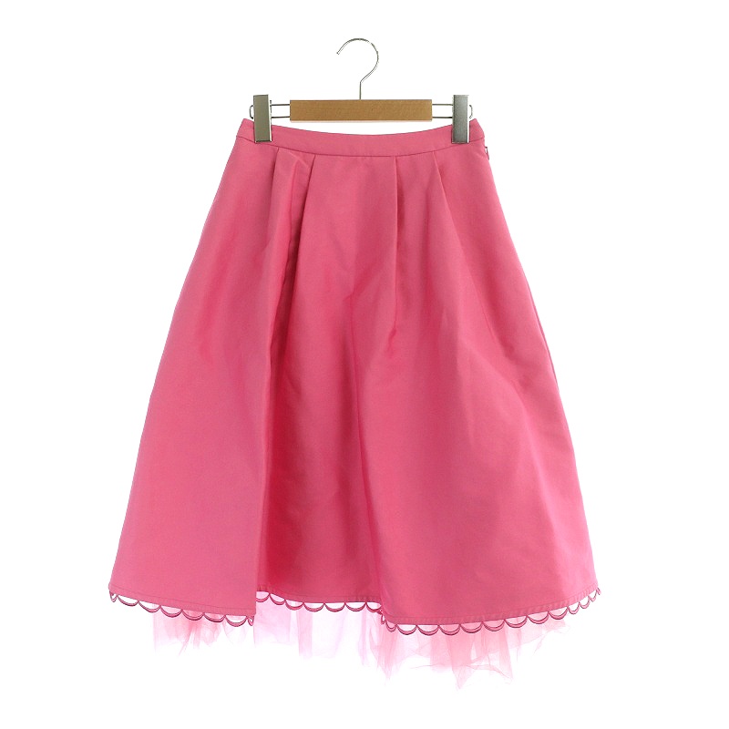 チェスティ Chesty フレアスカート チュール フレア ロング 0 ピンク  