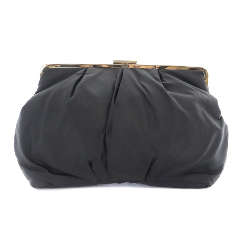 ブルガリ BVLGARI がま口ポーチ クラッチバッグ ノベルティ ナイロン  