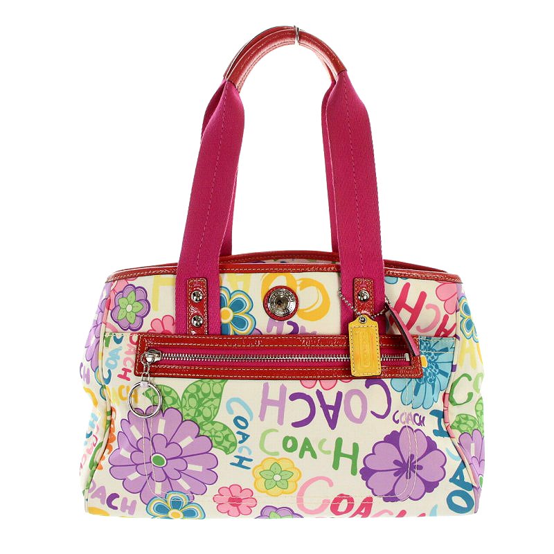 コーチ COACH デイジーフローラル トートバッグ ナイロン 花柄 マルチ 
