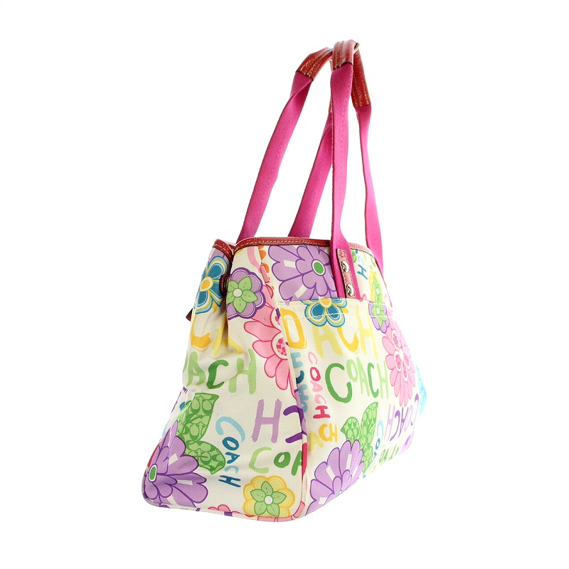 コーチ COACH デイジーフローラル トートバッグ ナイロン 花柄 マルチ 