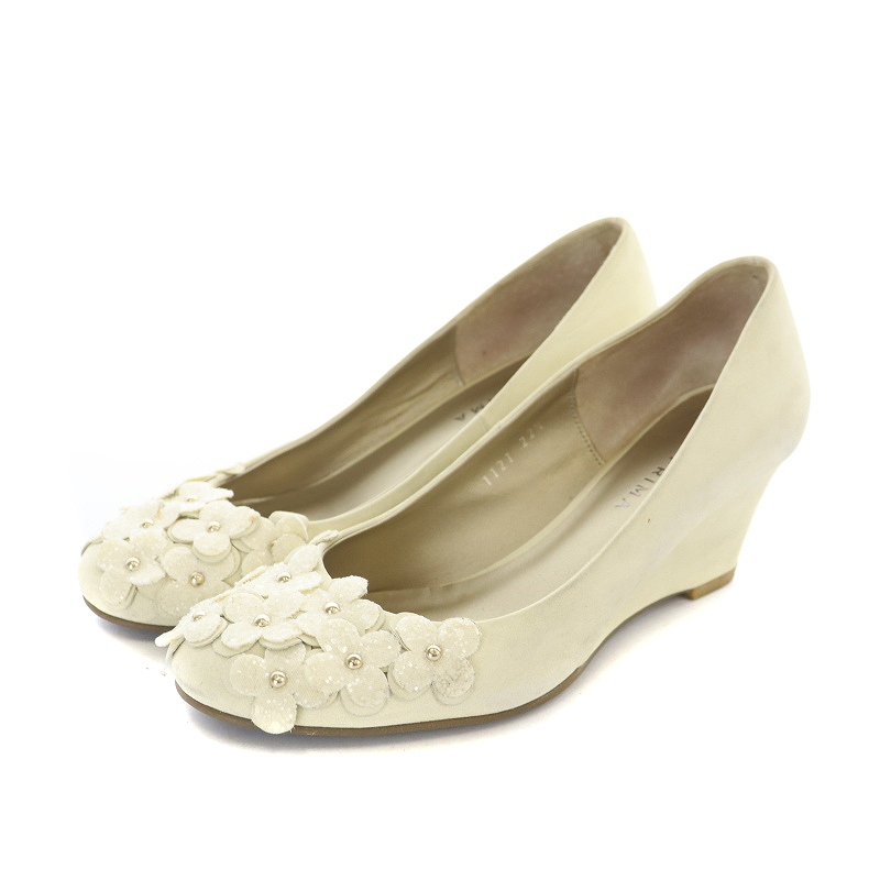 アンテプリマ ANTEPRIMA フラワーウッジソールパンプス ラウンドトゥ  