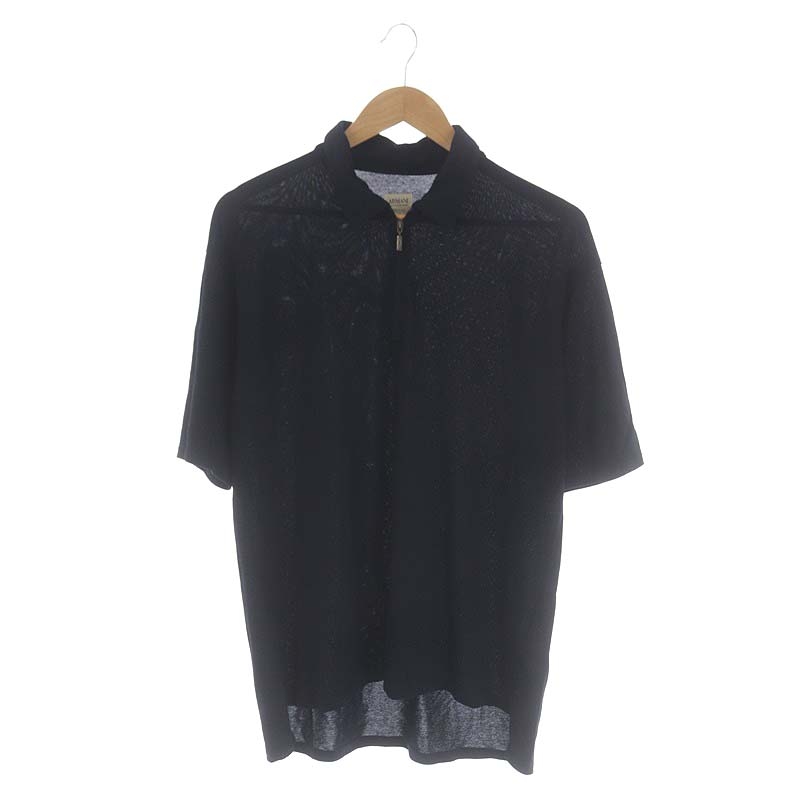 アルマーニ コレツィオーニ ARMANI COLLEZIONI ハーフジップポロシャツ 