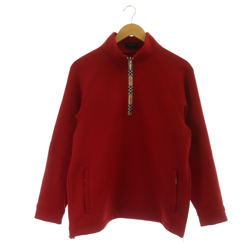 バーバリーゴルフ BURBERRY GOLF ノバチェック ハーフジップ プル 