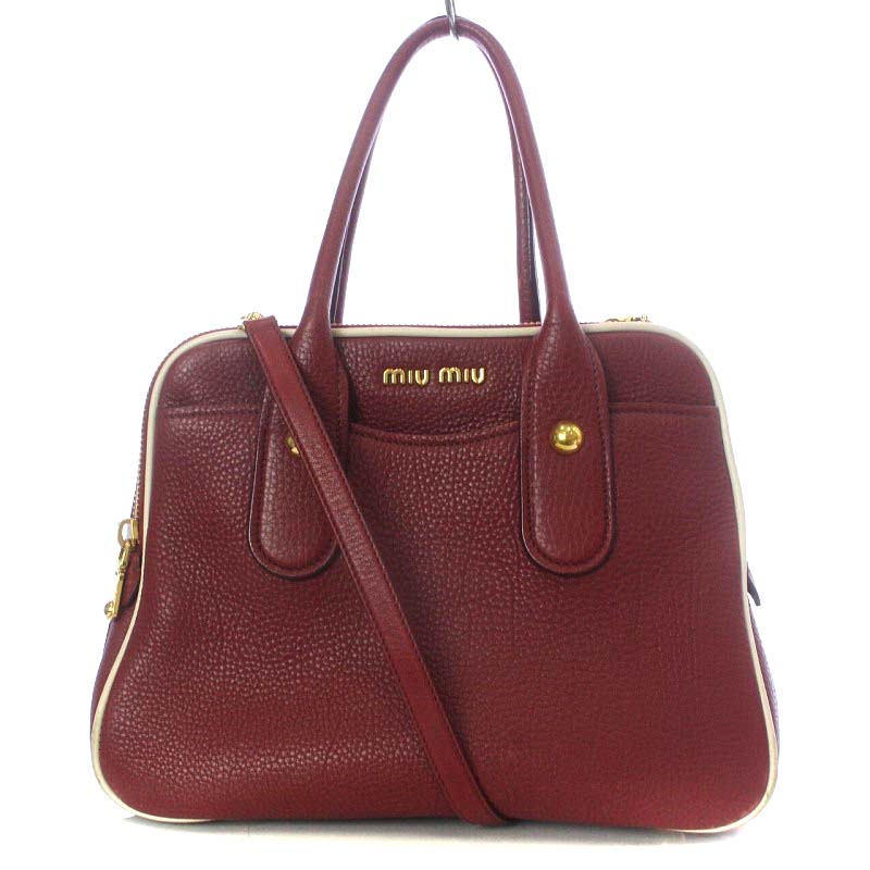 ミュウミュウ miumiu ハンドバッグ ショルダーバッグ 2way 斜め掛け 