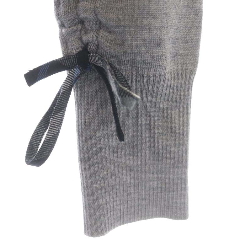 バーバリーブルーレーベル BURBERRY BLUE LABEL ウール Vネック 袖 